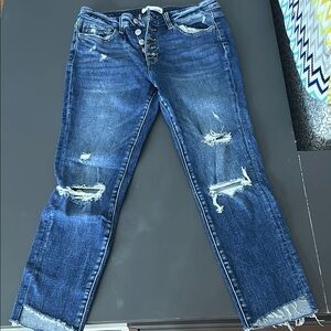 Distressed Blue Women's Jeans